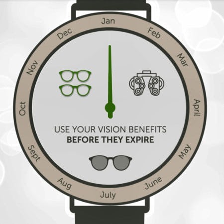 Use Your Vision Benefits Before They Expire from Pearle Vision