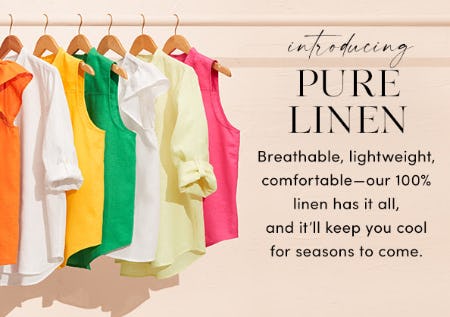 Introducing Pure Linen from Ann Taylor