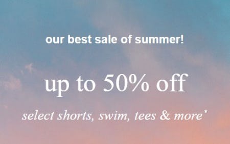 Up to 50% Off Select Shorts, Swim, Tees & More from Abercrombie Kids