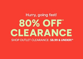 80% off Clearance