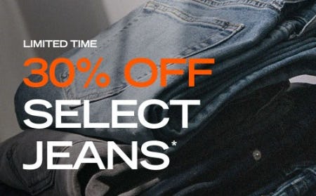 30% Off Select Jeans from Abercrombie & Fitch