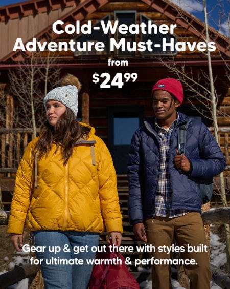 Cold-Weather Adventure Must-Have From $24.99 from Eddie Bauer