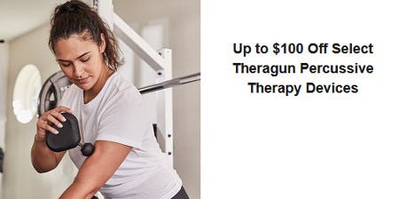 Up to $100 Off Select Theragun Percussive Therapy Devices from Dick's Sporting Goods