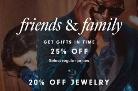 Friends & Family: 25% Off Select Regular Prices from Neiman Marcus