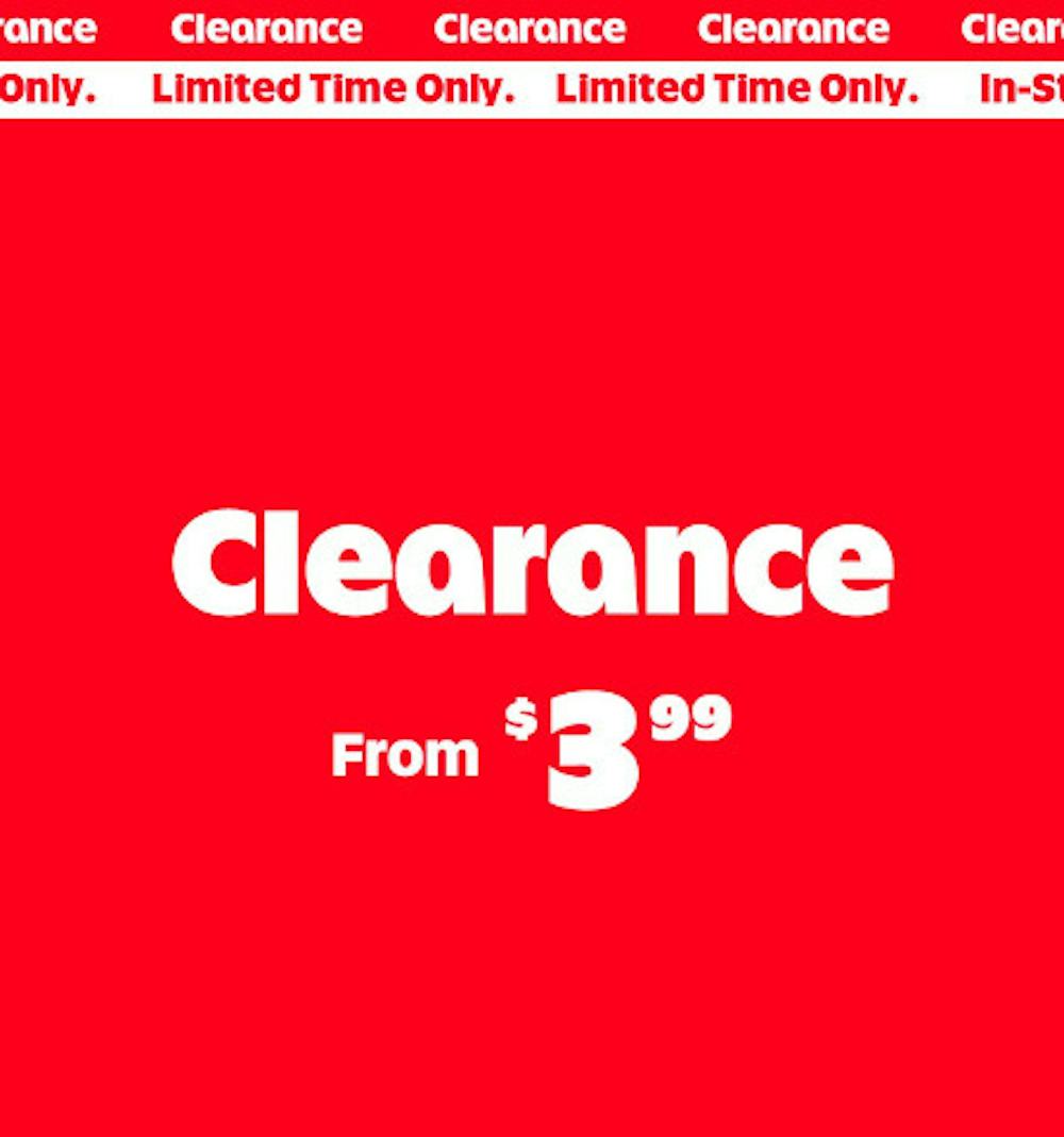 Clearance From $3.99