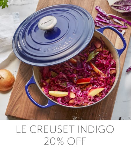 20% Off Le Creuset Indigo