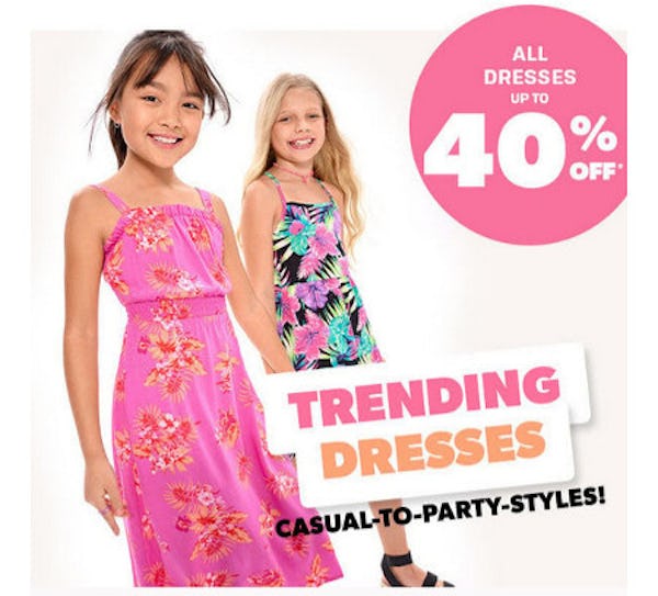 All Dresses Up to 40% off