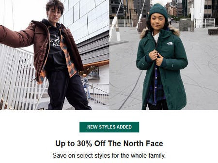Up to 30% Off The North Face from Dick's Sporting Goods