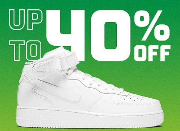 Up to 40% off Select Styles