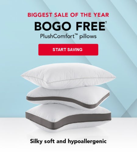BOGO Free PlushComfort Pillows from Sleep Number