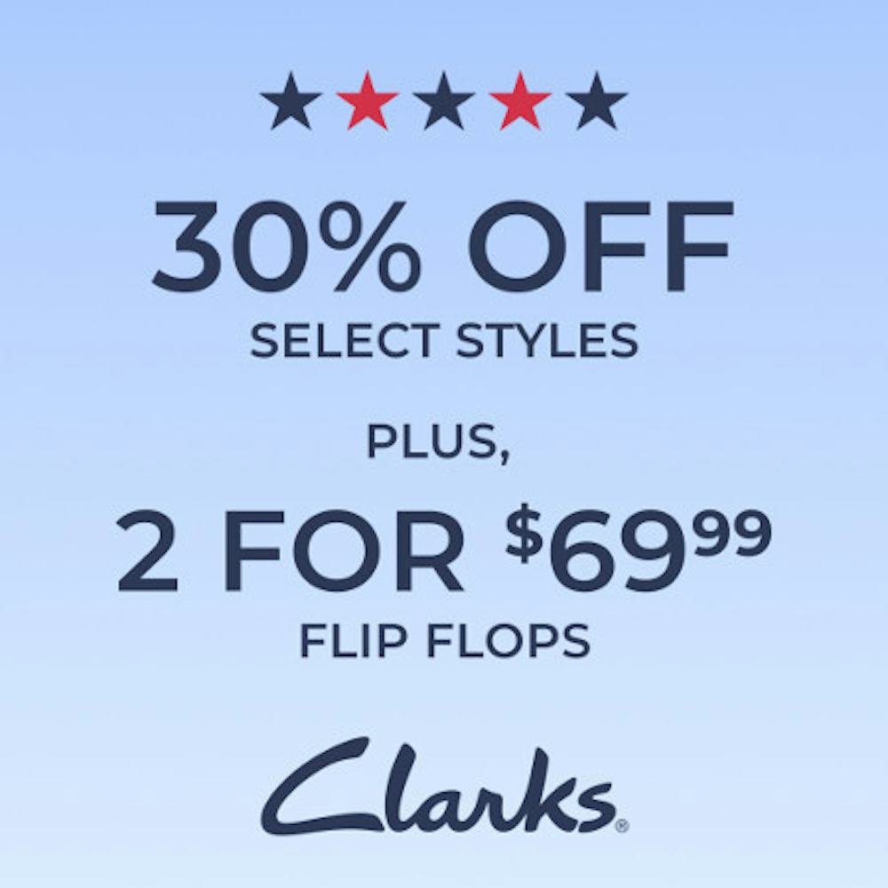 30% Off Select Styles