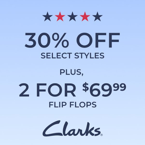 30% Off Select Styles