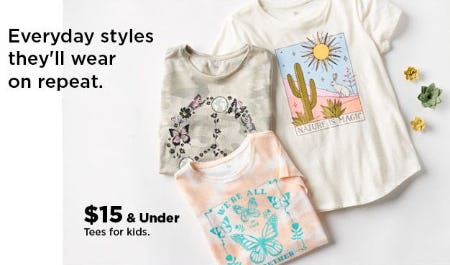 $15 & Under Tees for Kids from Kohl's
