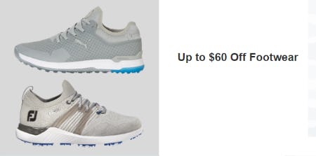 Up to $60 Off Footwear from Golf Galaxy