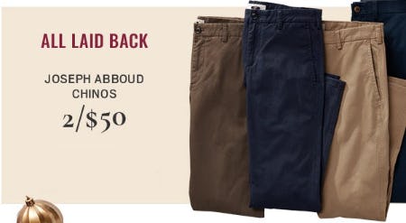 joseph abboud chinos