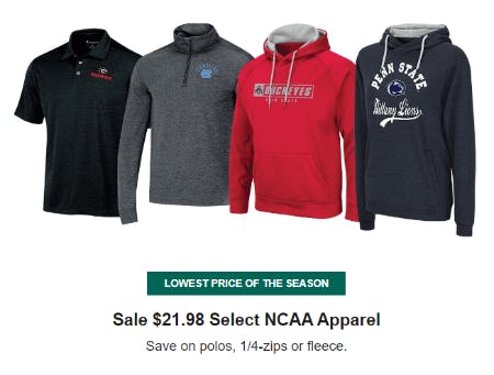 Sale $21.98 Select NCAA Apparel from Dick's Sporting Goods