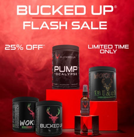 Flash Sale: 25% Off Bucked Up from GNC