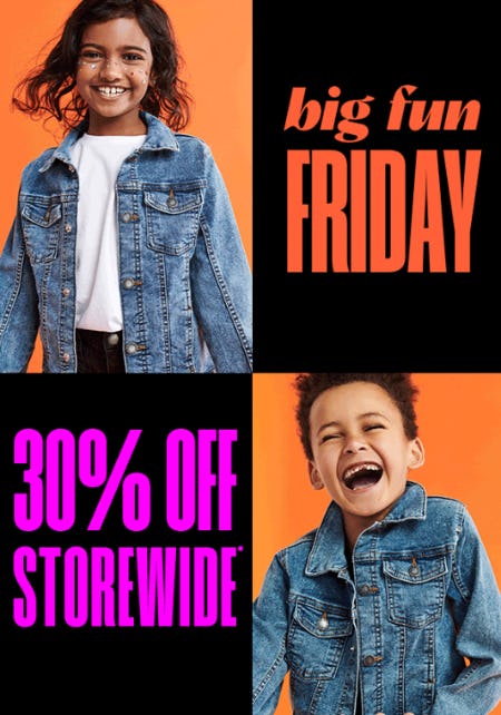 30% Off Storewide from Cotton On Kids
