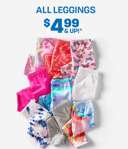 All Leggings $4.99 and Up from The Children's Place