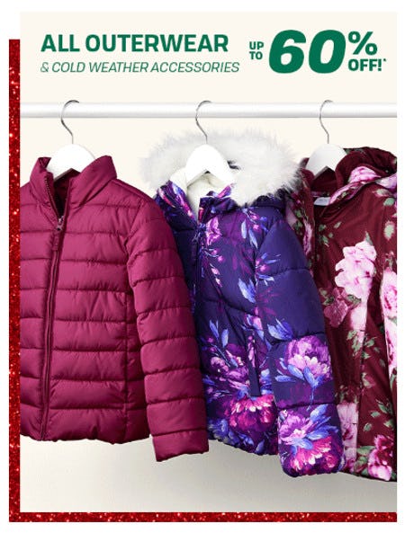 All Outerwear and Cold Weather Accessories Up to 60% Off