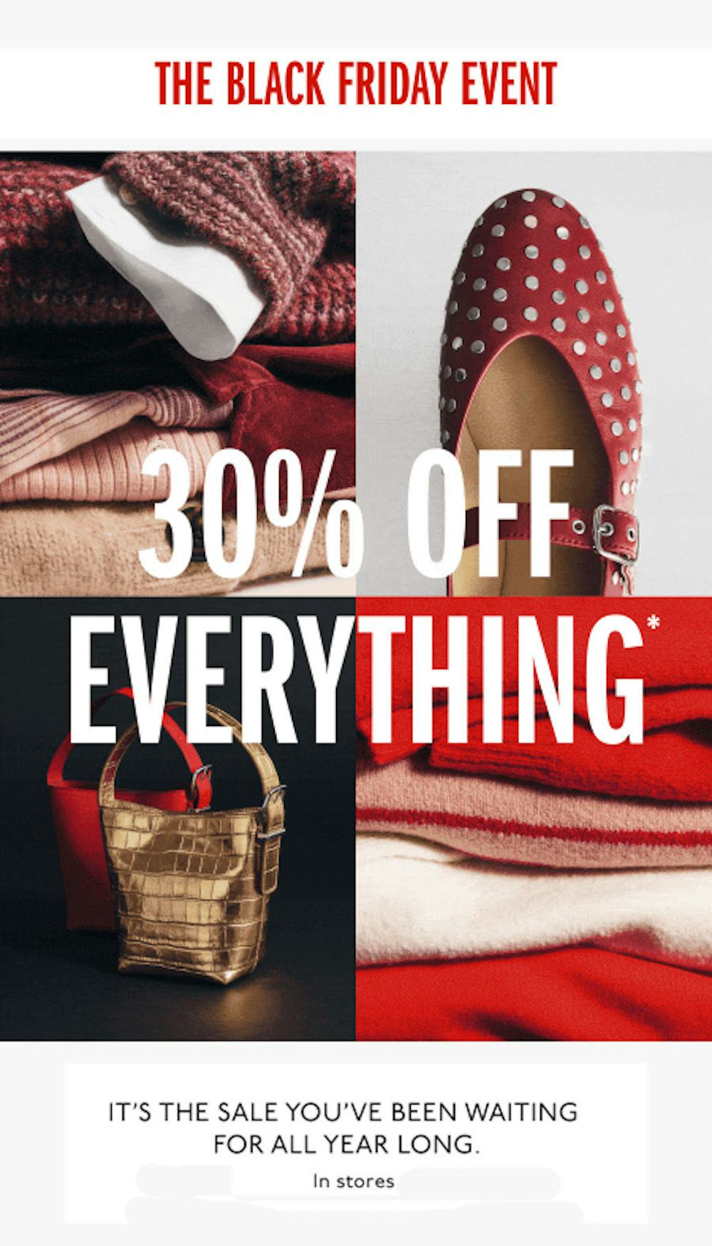 The Black Friday Event: 30% Off Everything