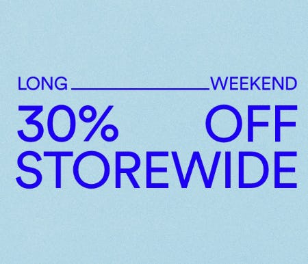 30% Off Storewide from Cotton On