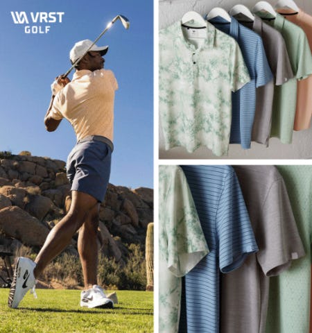VRST Golf Printed Polos