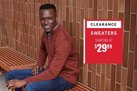 Men's hot sale wearhouse sweaters