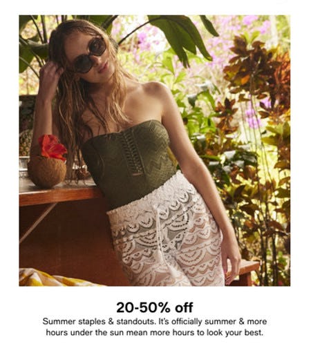 20-50% Off Summer Staples and Standouts