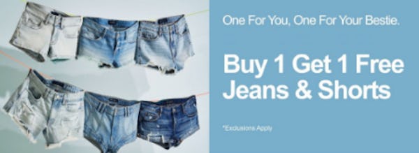 Buy 1, Get 1 Free Jeans & Shorts