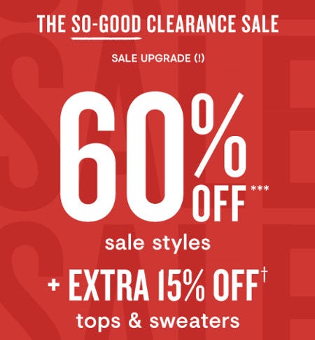 60% Off Sale Styles Plus Extra 15% Off Tops and Sweaters from Loft