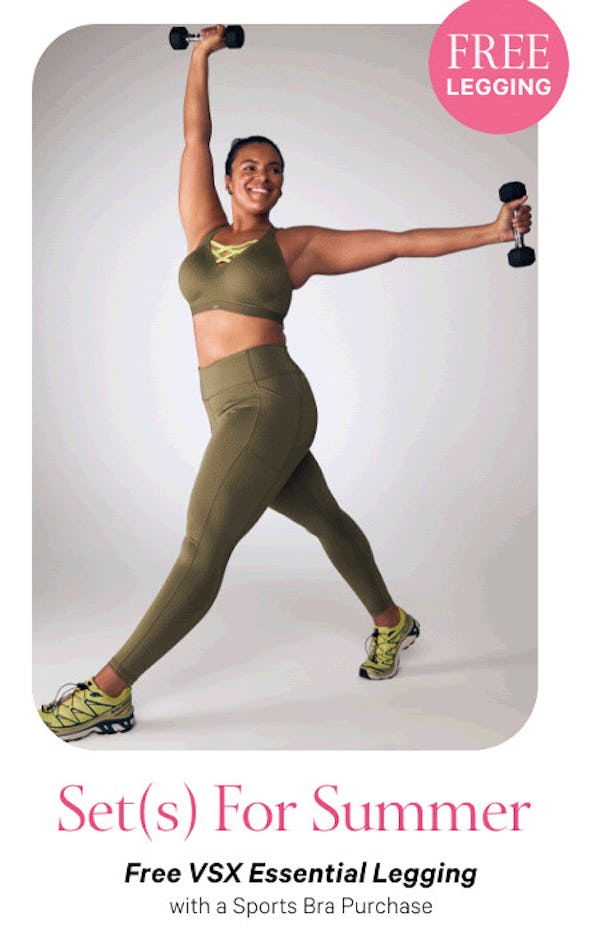 Free VSX Essential Legging With a Sports Bra Purchase