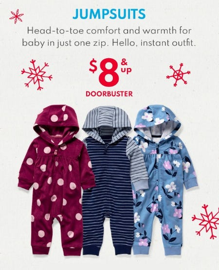 Jumpsuits $8 & Up Doorbuster from Carter's