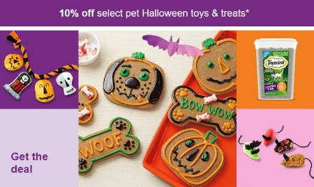 10% Off Select Pet Halloween Toys & Treats