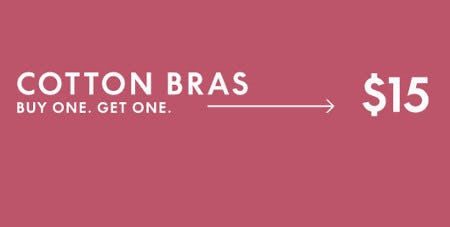 Cotton Bras Buy One, Get One $15