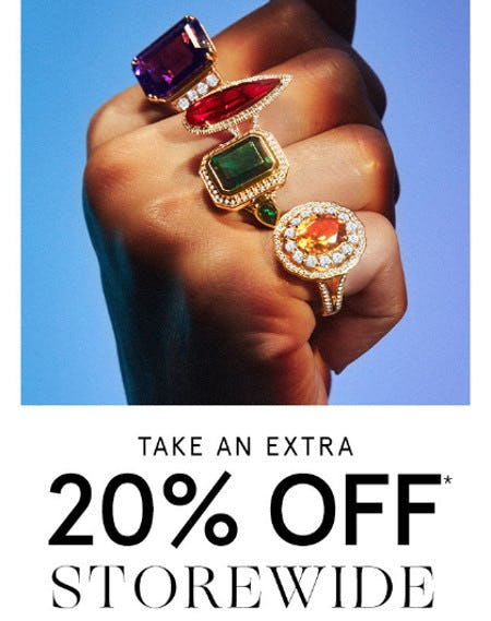 Take an Extra 20% Off Storewide from Zales
