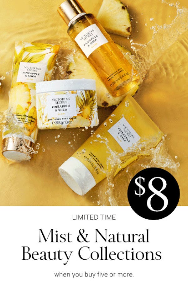 $8 Mist and Natural Beauty Collections