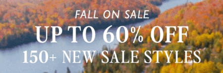 Up to 60% Off 150+ New Sale Styles