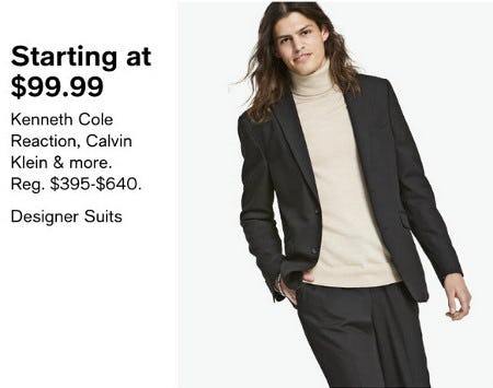 Designer Suits Starting at $99.99 from macy's