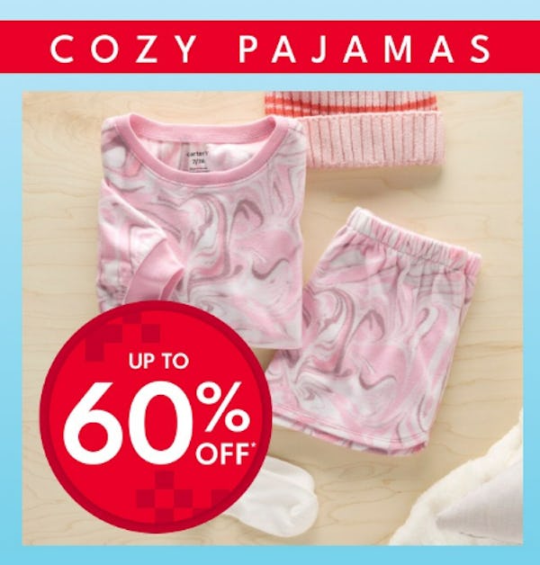 Cozy Pajamas Up to 60% Off