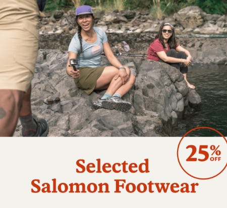 25% Off Selected Salomon Footwear
