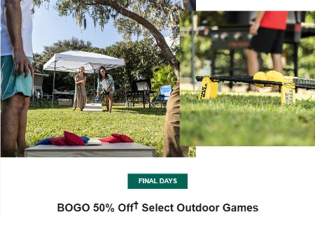 BOGO 50% Off Select Outdoor Games