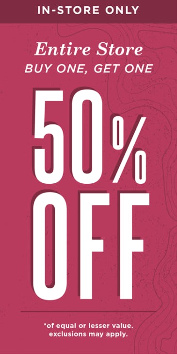 BOGO 50% Off Entire Store from Earthbound Trading Company