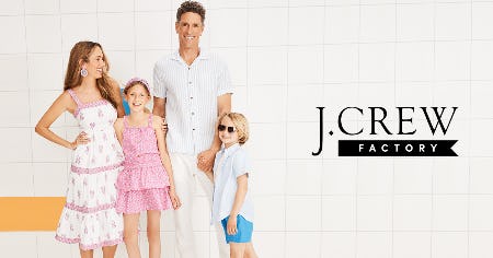 40% - 70% off storewide! from J.Crew Factory