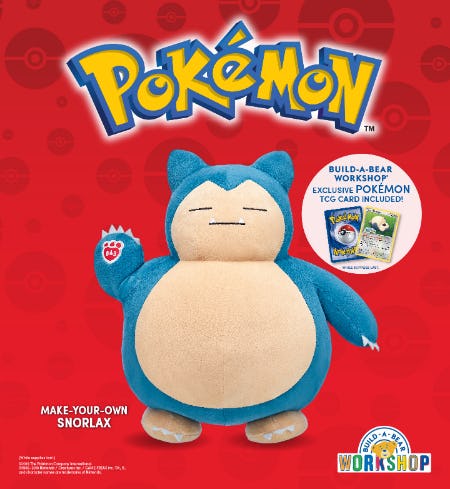 build a bear pokemon snorlax