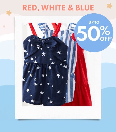 Up to 50% Off 4th Of July Clothing from Carter's