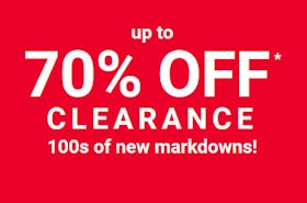 Up to 70% off Clearance