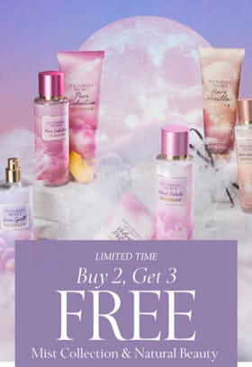 Buy 2, Get 3 Free Mist Collection and Natural Beauty