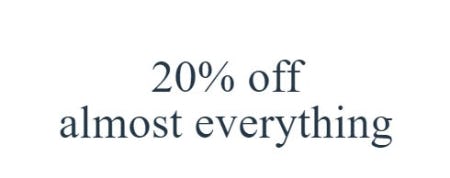 20% Off Almost Everything from Abercrombie & Fitch