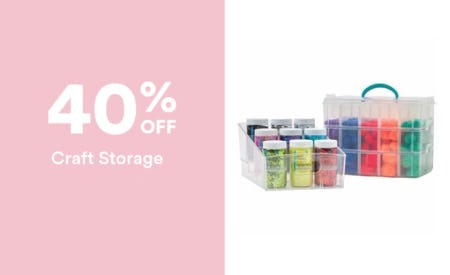 40% Off Craft Storage from Michaels